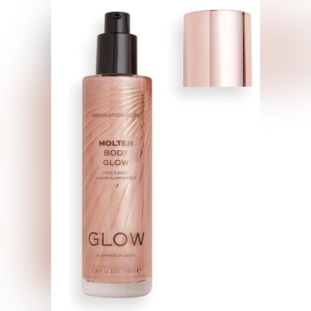 Revolution Molten Body Glow - Rose Gold 3.38 Oz/100 Ml Sealed NWOB